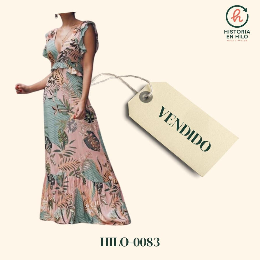 HILO-0083. Vestido hojas Wannitta